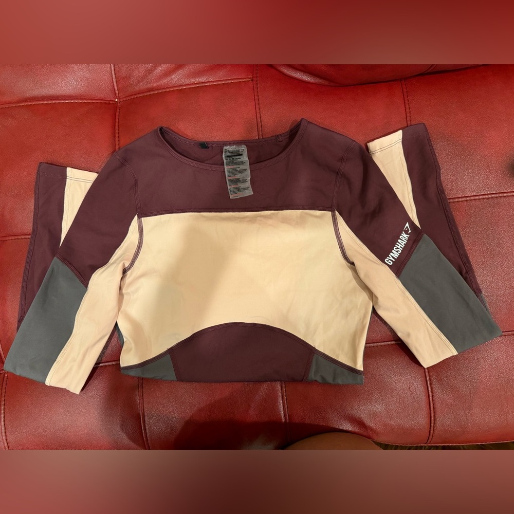 GYMSHARK Illusion Color Block Long Sleeve Shirt